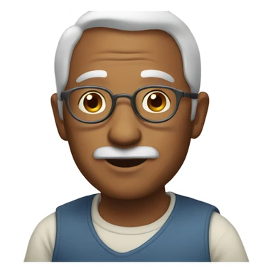 A grandfather with his daughter  sticker