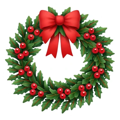 christmas wreath sticker