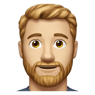 A head and shoulders shot of a 33 year old White man, with short brown hair, with stubble facial hair,   with brown eyes wearing a t-shirt. sticker