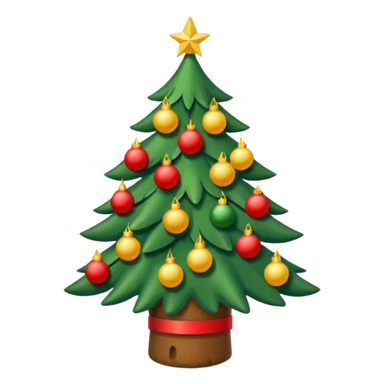 Weihnachtsbaum mit brennenden Kerzen sticker