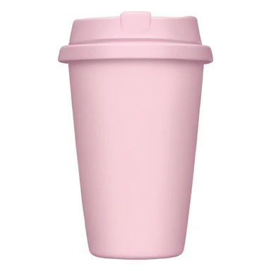 Light pink tumbler without face with name “יוליה״ in hebrew sticker