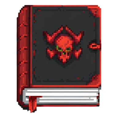 red cursed book sticker