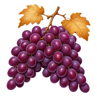 Grapes with caramel sticker