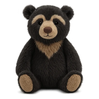 jellycat stuffed plush andean spectacled bear sticker