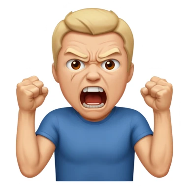 SCREAMING IN RAGE sticker