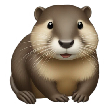 crea una nutria nutriologa sticker