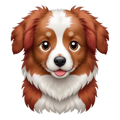 Mini red Merle Aussie doodle sticker