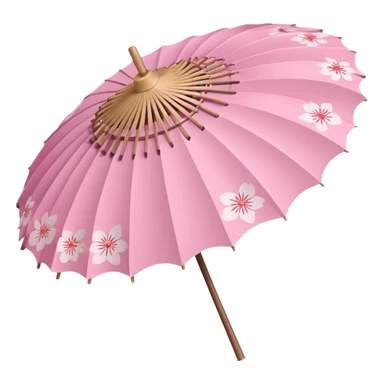 A cute Sakura parasol  sticker