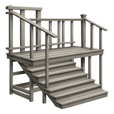 Wooden balcony sticker