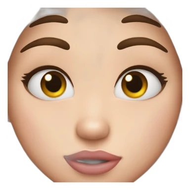 duck face heart eyes sticker