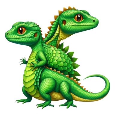 Lizard wearing a dress sticker
