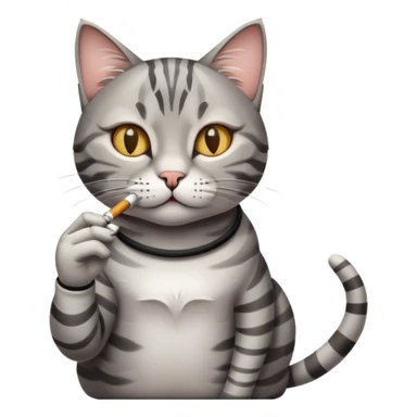Chat qui fume sticker