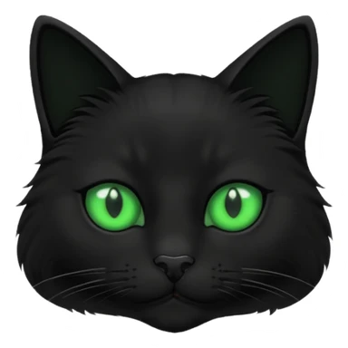 Black cat white nose sticker