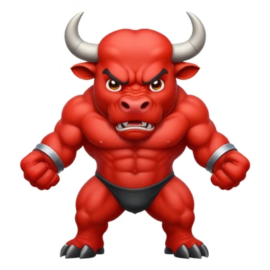 A dangerous bull symbol sticker