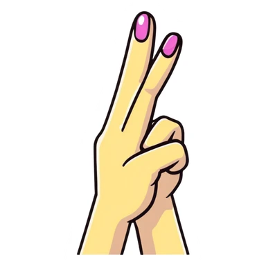 hand making delicious gesture with sparkles sticker