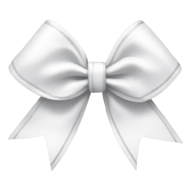 White cheerleading bow sticker