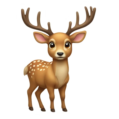 Deer with bow sticker
