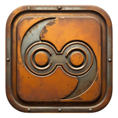 Create a Discord server icon showing the name DUBS based on RUST. sticker