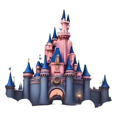 Disneyland paris castle with fireworks sticker