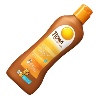 Lotion of tanning liquid  sticker