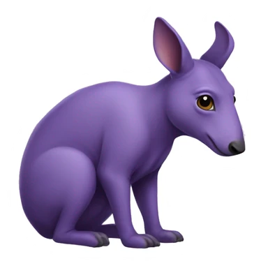  purple Aardvark caled anika sticker
