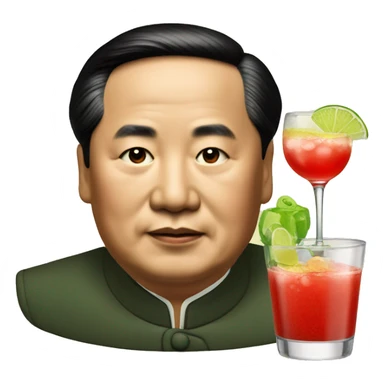 Mao Zedong with Margarita sticker