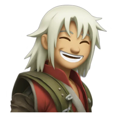 Jiraiya laughing  sticker