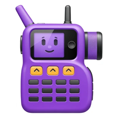 purple walkie talkie emoji sticker