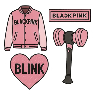 blackpink objects, remove background sticker