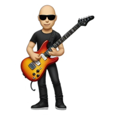 joe satriani without guitar sticker