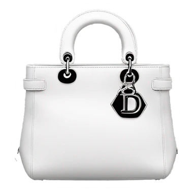 Lady dior bag white  sticker