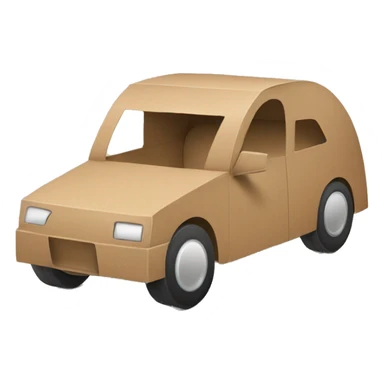 Streamlined Cardboard car sticker