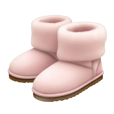 fuzzy slippers uggs light pink/ sticker