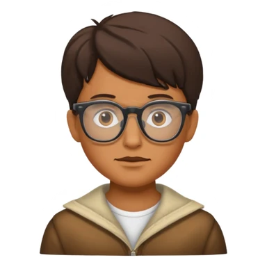 Face glasses grolzy bandit sticker