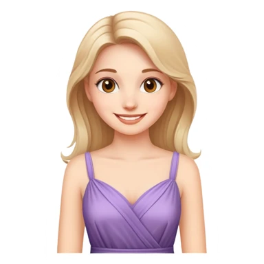 Девушка красивая в платье перед камерой sticker