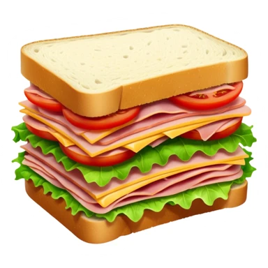 half cut sliced sandwich  sticker