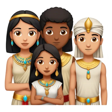5 bestfriends, 1 indian girl, 1 Egyptian boy, persian girl 1 moroccan boy 1 black boy sticker