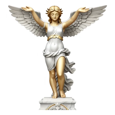 Winged Victory of Samothrace statue sticker