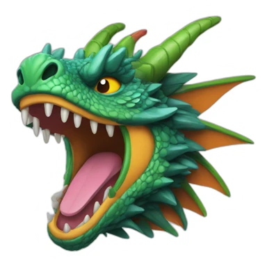 Dracofeu qui est multicolor sticker