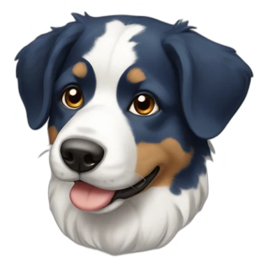 Border colie blue merl tricolor sticker