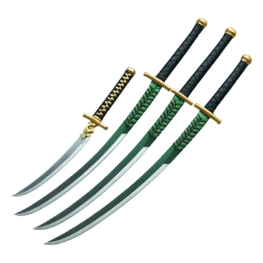 Las tres katanas de roronoa zoro sticker