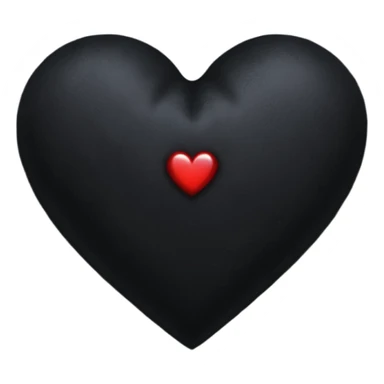 goth themed heart with a dark velvet pillow sticker