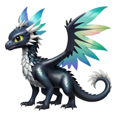 Shiny Toothless-Trico-Silvally-Fakémon-hybrid-creature (full body)  sticker