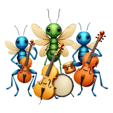 Musician Insects sticker