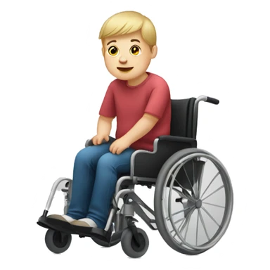 disabled person with downsyndrome sticker