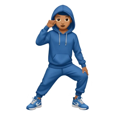 Hip-hop dancer (hoodie), street dancer. sticker