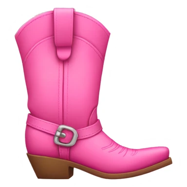 pink western boot sticker