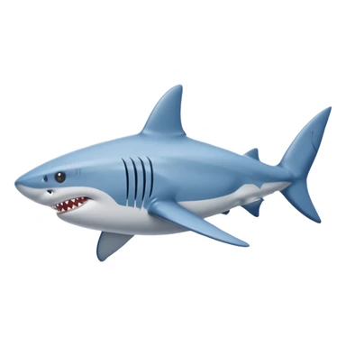 Shark with blue Nike shoes sticker