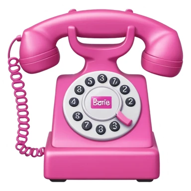 Barbie phone sticker
