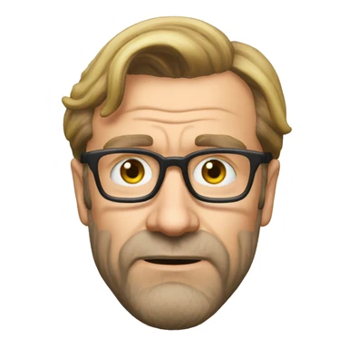 Klopp dizzy head sticker